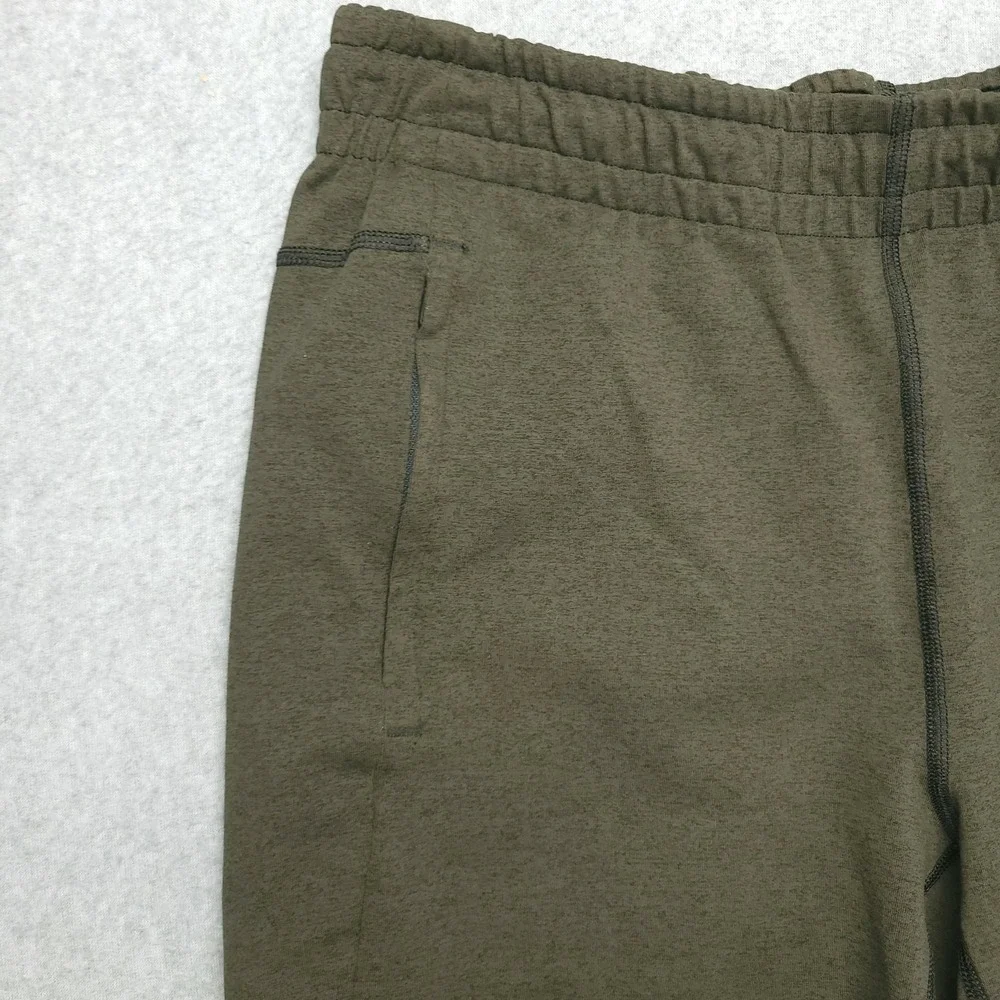 NOBULL Shorts Mens M Green Stretch Zip Pocket Running Training Athletic Gym‎